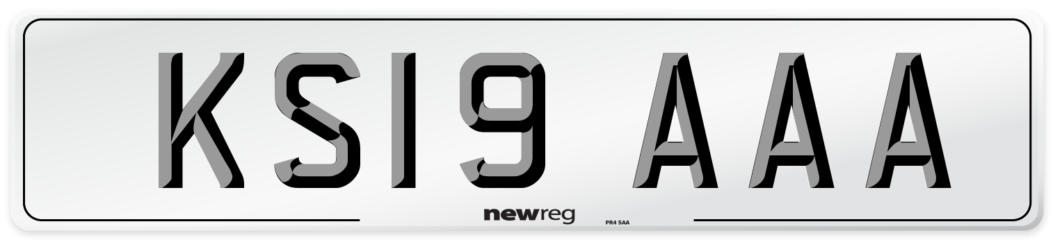 KS19 AAA Number Plate from New Reg